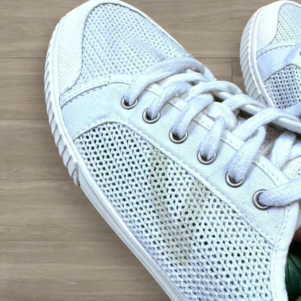 Tretorn White Mesh Low Top Sneakers